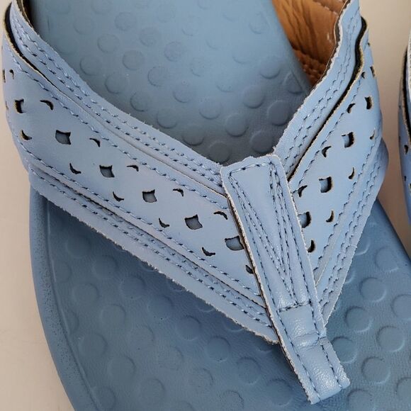 Women's light blue rubber sandals - Picture 7 of 7